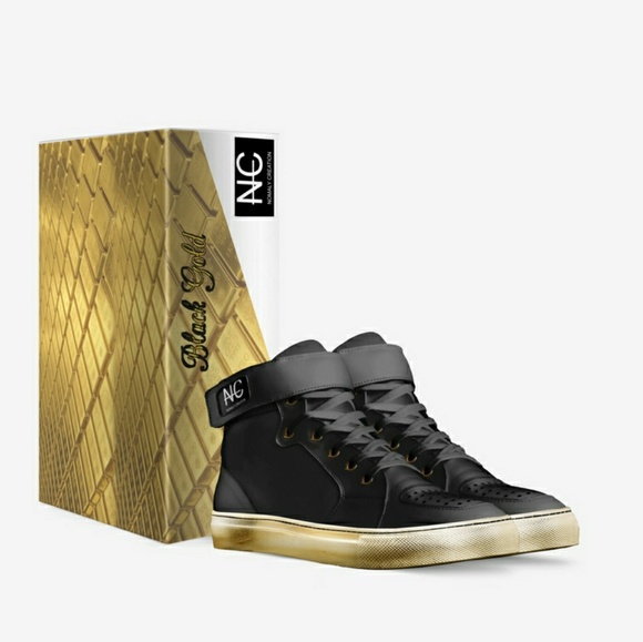 NOMALY Black Gold Sneaker - Picture 2 of 3